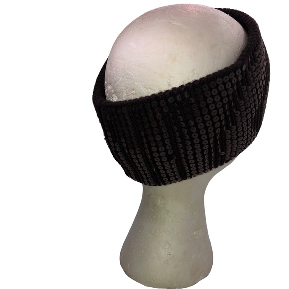 C.C Sequin Headwrap For Women – Stretchy Knit Winter Headband Ear Warmer In Hot Pink